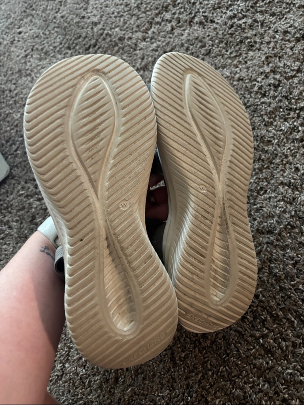 Skechers Women's slip-ins Gray Elastic Strap Sandals - Picture 5 of 5